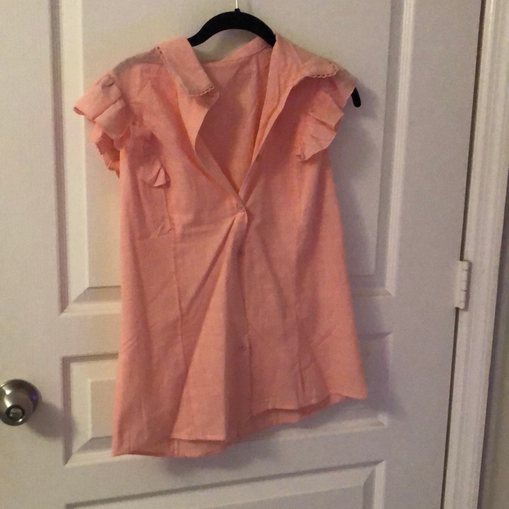 Light pink business casual top